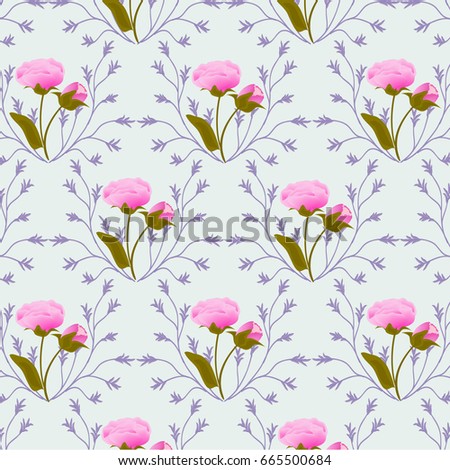 

Wedding card or invitation with abstract floral background.


