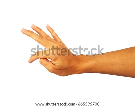 hand Reach out to touch or tap