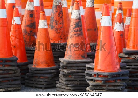 Stacked traffic/safety cones