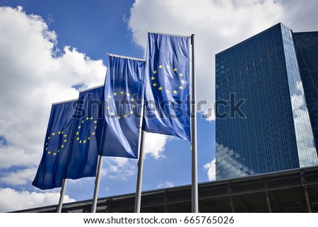 Flag of the European Union Royalty-Free Stock Photo #665765026
