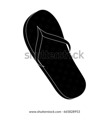 beach sandal icon