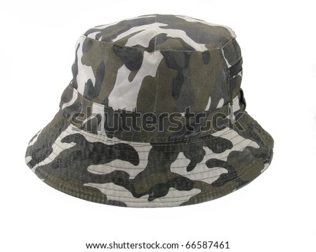 military hat on white background