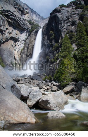 Yosemite National Park and Water Fall