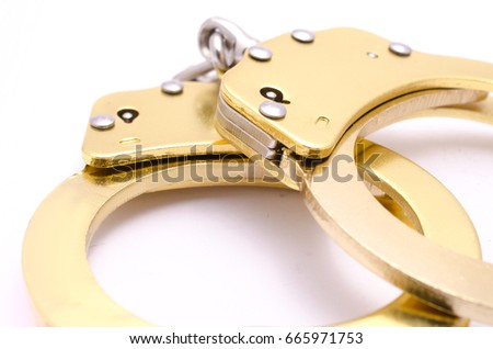 handcuffs isolated