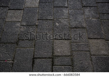 Cement floor dark gray for background, Crosswalk on the road