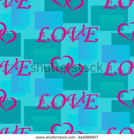 Valentine's Day, the human heart, love Background texture.  Endless abstract pattern.