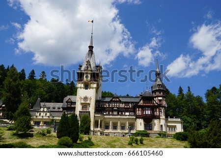 Peles Castle in Romania, constructed for King Carol I