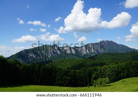 Landscape in Carpathians, photos taken in Bucegi area