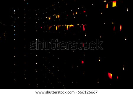 Abstract background with shining neon lights.