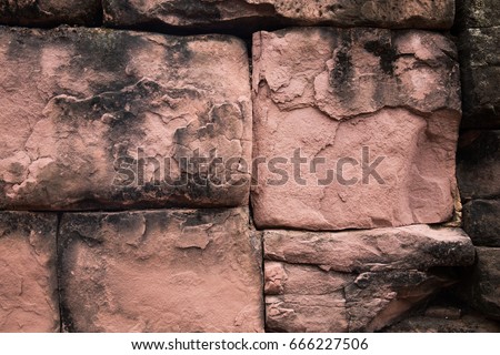 old sandstone, brick wall