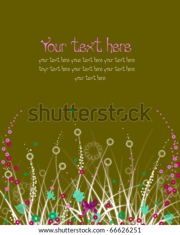 Abstract floral background Royalty-Free Stock Photo #66626251