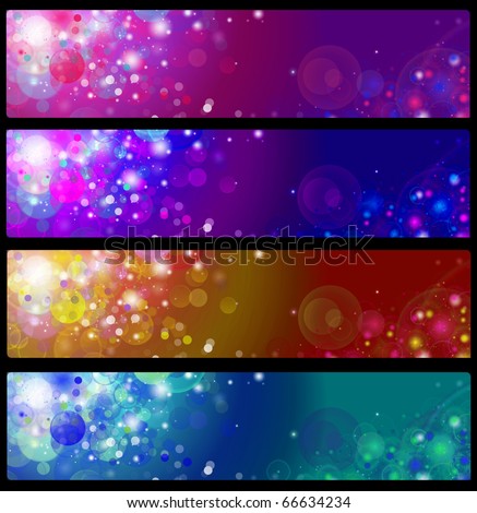 vector colorful banners Royalty-Free Stock Photo #66634234