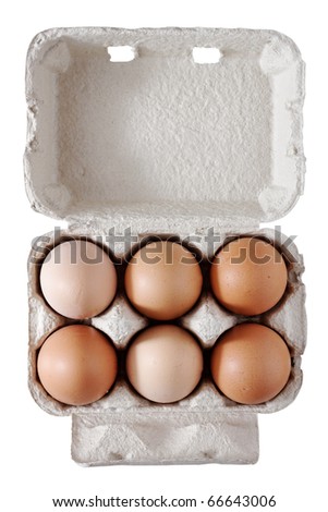 	Six eggs. Royalty-Free Stock Photo #66643006