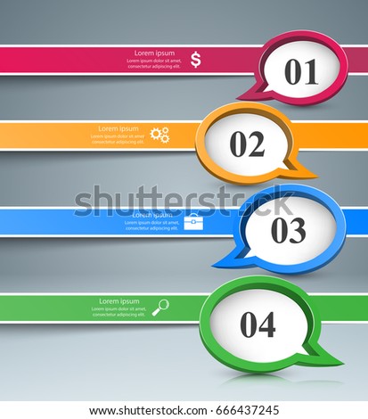 Speech bubl icon. Dialog box info. Abstract infographic.