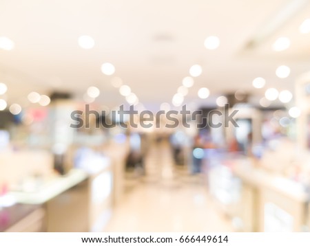 abstract blurred of department supermarket store background for deign concept.