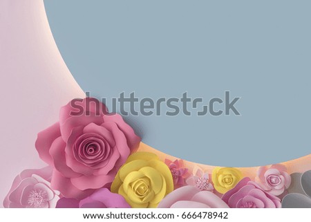 Beautiful stylish modern flower background