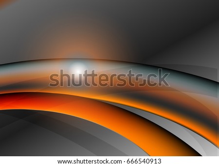 Orange abstract template for card or banner. Abstract background