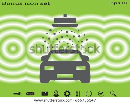 car wash, icon, vector illustration eps10