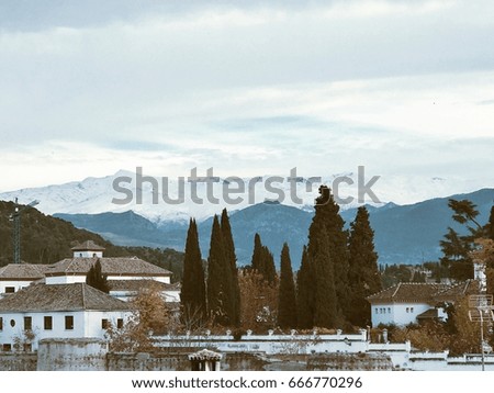 Scenery of Sierra Nevada. Granada