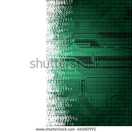 abstract technology theme vector background with empty space for text Royalty-Free Stock Photo #66680992