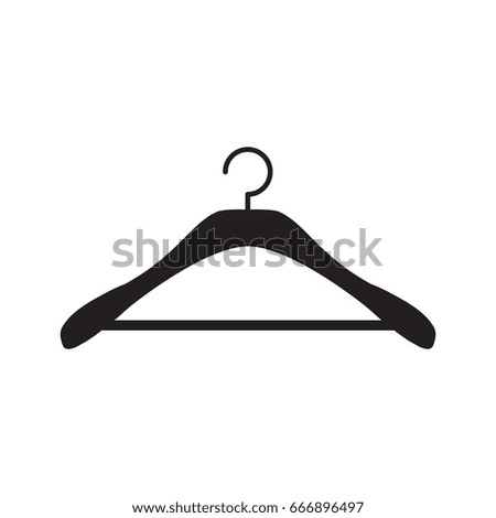 Clothes Hanger isolate, vector.