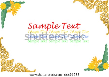 isolated Thai painting on white background