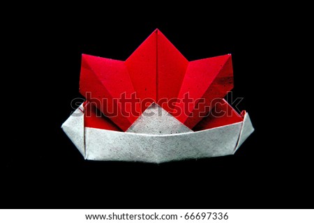 Japanese traditional origami paper Samurai Helmet