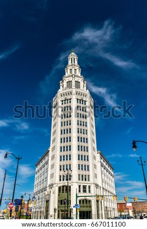 Electric Tower, a historic office building in Buffalo - New York, USA. Built in 1912