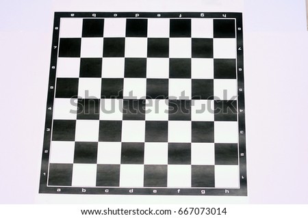 The chess pieces and board layout