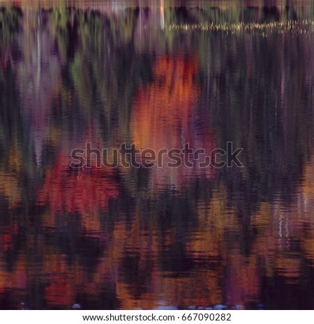 Reflections in Falls Pond, Rocky Gorge, White Mountain National Forest, New Hampshire
