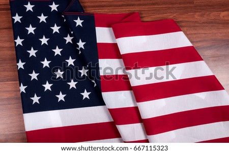 United States flag. American symbol. Independence day. USA celebrate 4th July. 