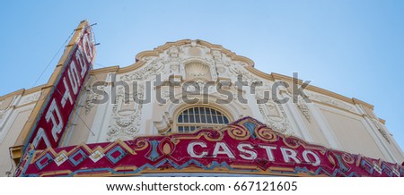 Top View of The Castro Theater in San Francisco