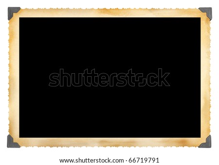Vintage photographic deckle edged picture frame Royalty-Free Stock Photo #66719791