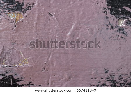Background abstract pink and black texture, oil on canvas
