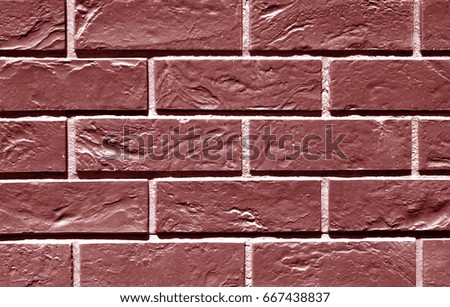 Brown color brick wall texture. Abstract background  and texture for design.