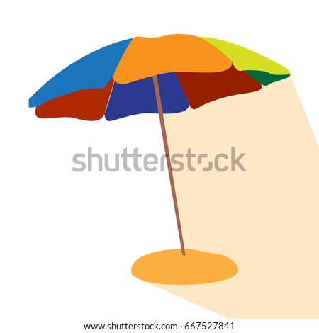 Isolated umbrella icon on a white background, Vector illustration