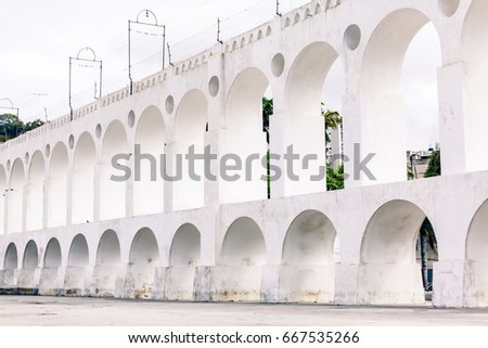 The famous "arches of the lapa" of the city of Rio de Janeiro, Brazil./ Arches of the lapa./ The famous "arches of the lapa".