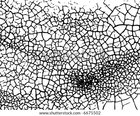 Background editable vector illustration of cracked grunge pattern