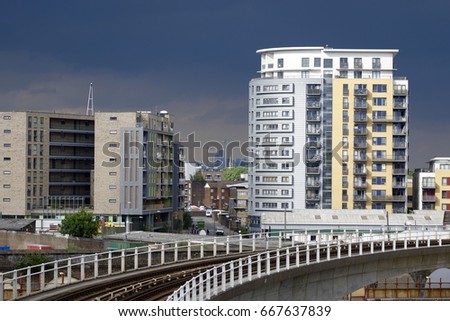 Greenwich Residential Buildings Under Coming Storm