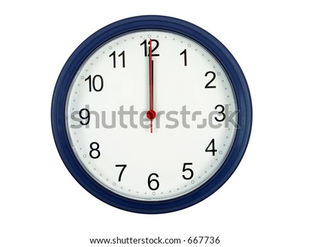 Clock At Midnight Royalty-Free Stock Photo #667736