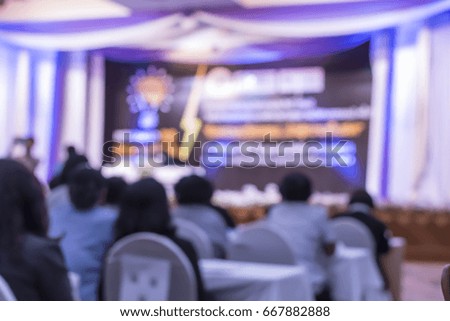 Abstract background of blurred people in the meeting room