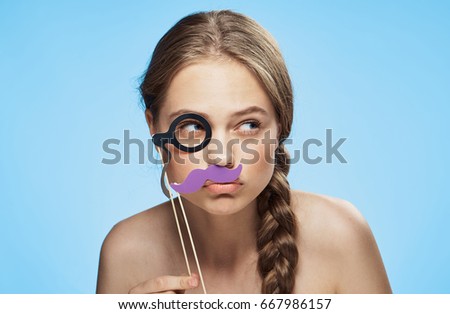 Woman with accessories for a party                               