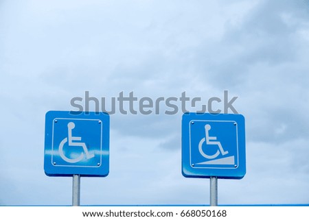 disable sign in public place