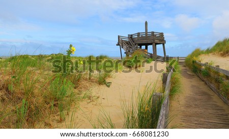OBSERVATORY OF THE BAY OF THE CANCHE , THE TOUQUET , HAUTS DE FRANCE , FRANCE 



