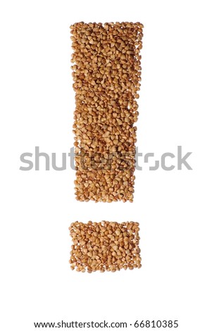 Exclamation mark in buckwheat seeds