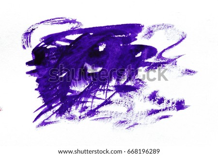 Abstract hand painted violet watercolor background