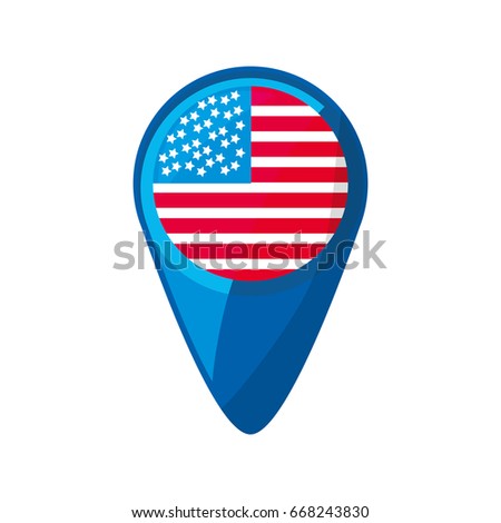 United states flag symbol