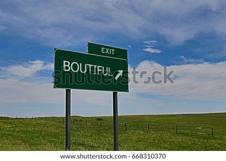 US Highway Exit Sign for Bountiful.