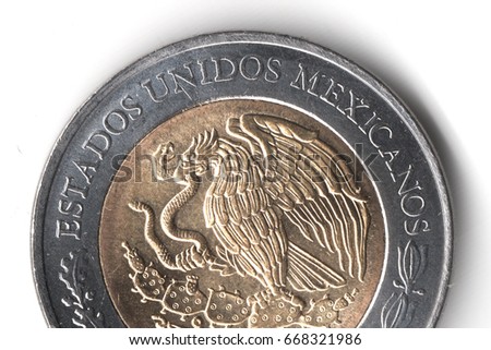 ESTADOS UNIDOS MEXICANOS mexican coin back,