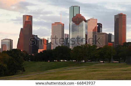 Detail of Houston Skyline
